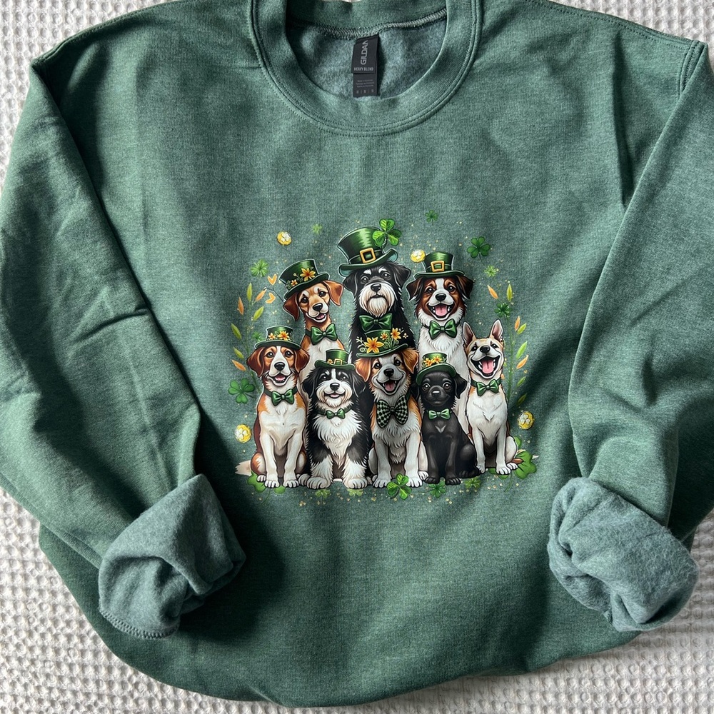 Green St Patrick’s Day Dog Sweatshirt